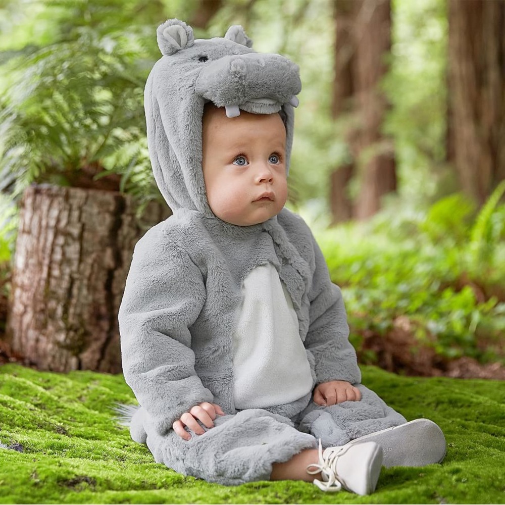 Pottery Barn Gray Hippo Baby Costume - Picture 12 of 14